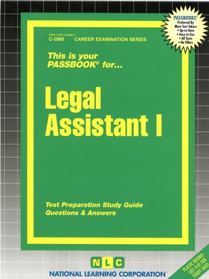 cover image of Legal Assistant I
